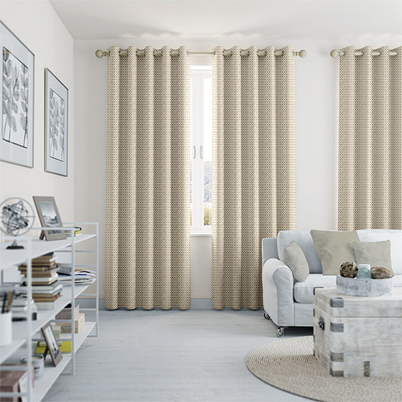 Rèm vải may kiểu khoen